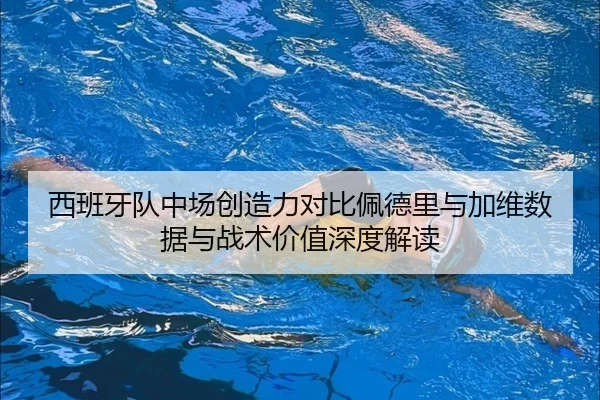 西班牙队中场创造力对比佩德里与加维数据与战术价值深度解读